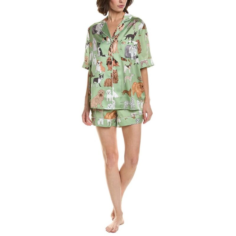 Karen Mabon Womens 2Pc Print Pajama Set